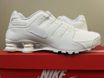 Nike Shox NZ Triple White 378341-128 Size 7.5-14 | eBay