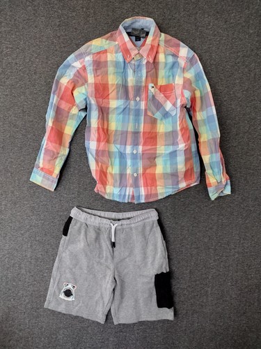 Assorted Brands Boys 5-Pack Pants + Dress Shirts + Shorts Multicolor Size 8-10 - Picture 4 of 11