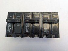 Eaton 2-Pole 25A Circuit Breakers Lot of 3 