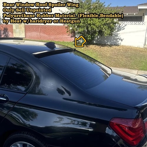 Stock 229V Rear Window Roof Spoiler Wing Fits 2012~2015 BMW 7-series F01 Sedan - Picture 1 of 15