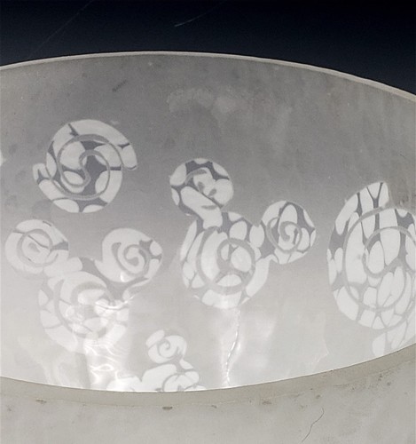 Disney Mickey Mouse Frosted Glass Center Piece Bowl - Picture 6 of 12