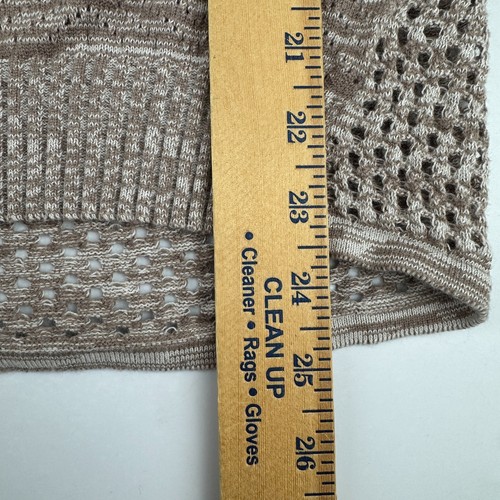 Suéter Prana Mujer Talla S Cedro Ligero Capucha Cuello Tejido Abierto Marrón - Imagen 5 de 6