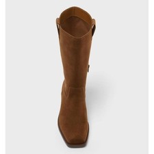 Brown Square Toe Western Boots Universal Thread Bri Size 7.5 NWT