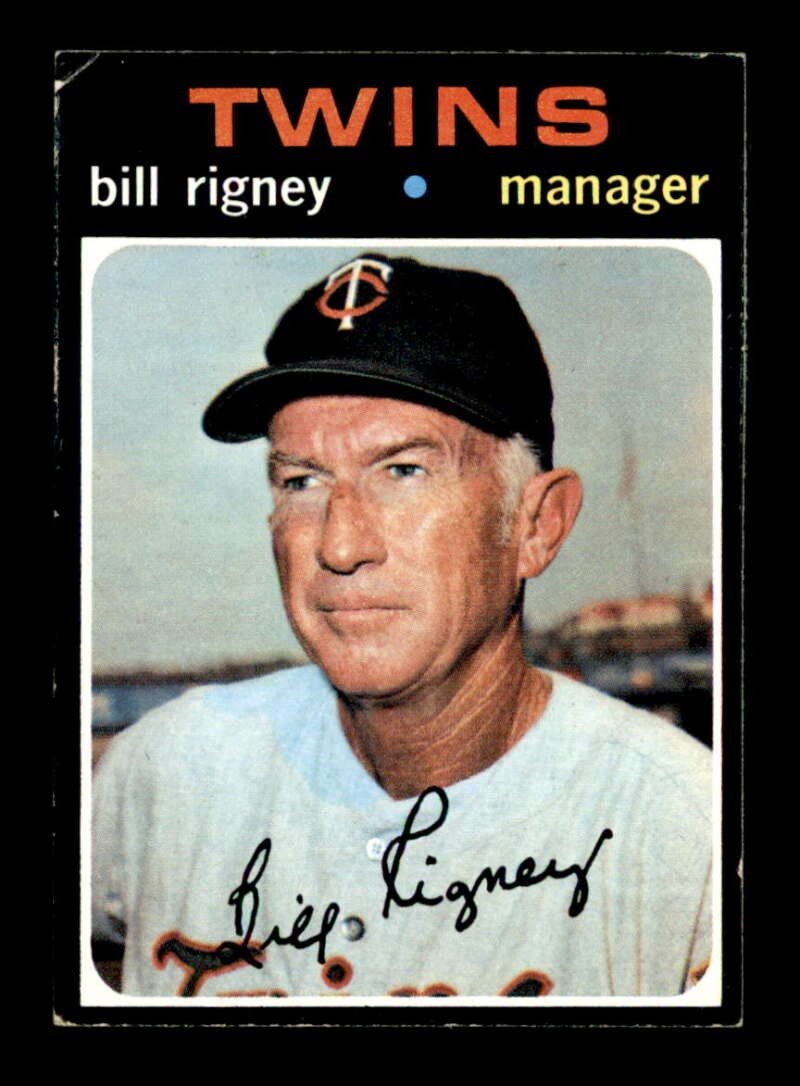 1971 Topps #532 Bill Rigney MG VG/VGEX X3534165