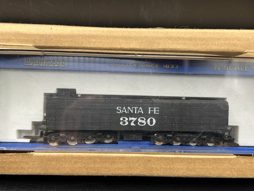 Vtg Bachmann Steam Locomotive N-Scale Northern ATSF Santa Fe #3780 w/ Box - Picture 2 of 7