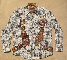 Robert Graham Multicolor Embroidered Long Sleeve Button-Up Men s Shirt/ SZ-L