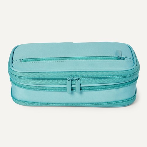 Large capacity pencil cases cyan mild - Picture 3 of 5