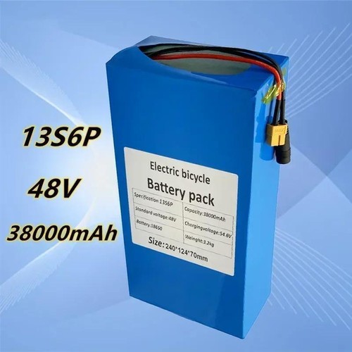 13s6p 100% Brand New 48v 38ah Battery Pack 38000mah 48v 1000w 50A BMS - Afbeelding 6 van 11