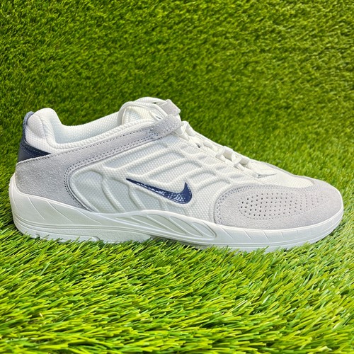 Nike Vertebrae SB Platinum Herren Größe 10 Grau Athletisch Laufschuhe Turnschuhe
