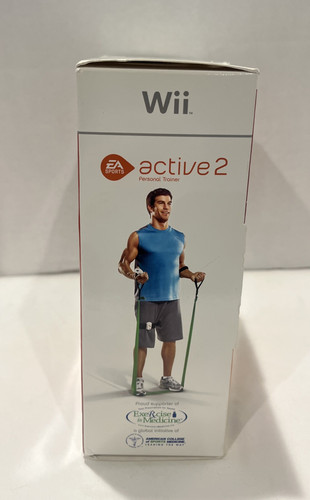 Wii Active 2 Personal Trainer Game Nintendo EA Sports New Open Box - Picture 3 of 9
