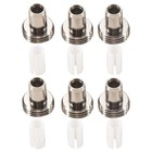 6 StüCk Keramik Rohr HüLsen und 6 StüCk Metall Kopf Verbinder Adapter6881