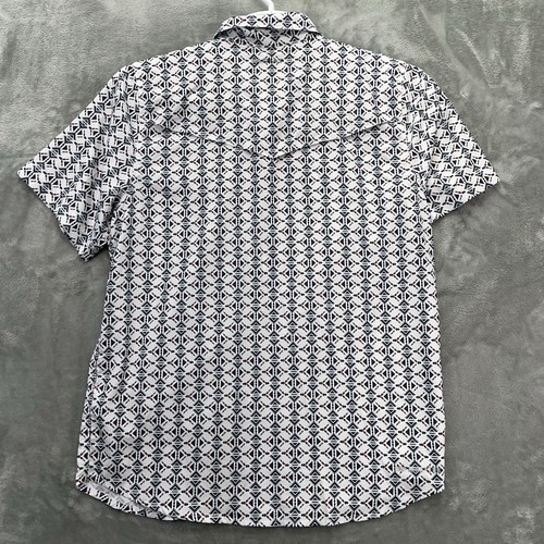 Ariat Shirt mens Small AriatTek performance western aztec VentTEK pearl snap - Picture 3 of 14