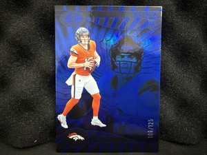 2024 Panini Illusions - Bo Nix #22 Trophy Collection Blue /125 (RC)