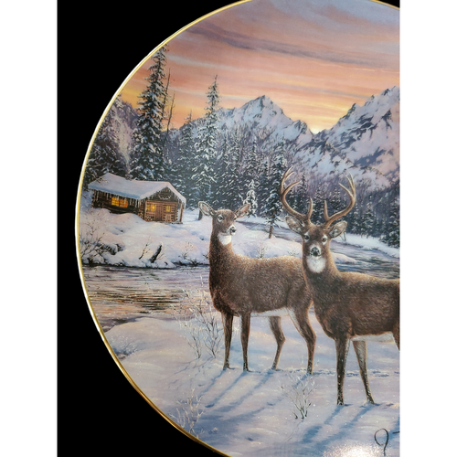 Collector's Plate Morning Visitors By Jeff Tift - Picture 2 of 4