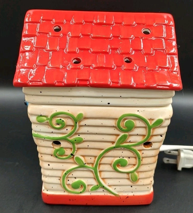 香味陶瓷鸟屋蜡加热器已停产 — 第 2/4 张图片