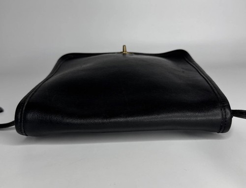 Bolso Bandolera COACH Vintage Compacto Bolsa Negro Bonnie Cashin NYC EE. UU. - Imagen 10 de 15