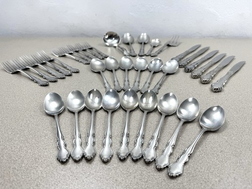 36 Pc Dover by Oneida Heirloom Stainless Steel Serving Sets Spoon Fork Knife Etc - Picture 2 of 14