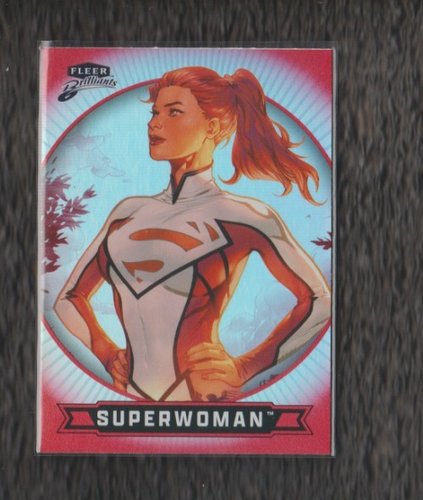 2025 Fleer Brilliants Superman Superwoman Red Paralell