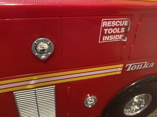 Tonka Fire Rescue Truck #328 Hasbro 2008 Lights/Sound 2008 Hasbro 32” - Picture 9 of 23