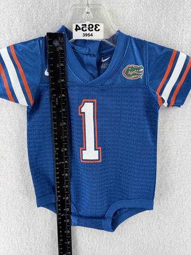NIKE FLORIDA GATOR BLUE FOOTBALL JERSEY 3-6 MONTHS NWT #1 INFANT - Picture 7 of 12