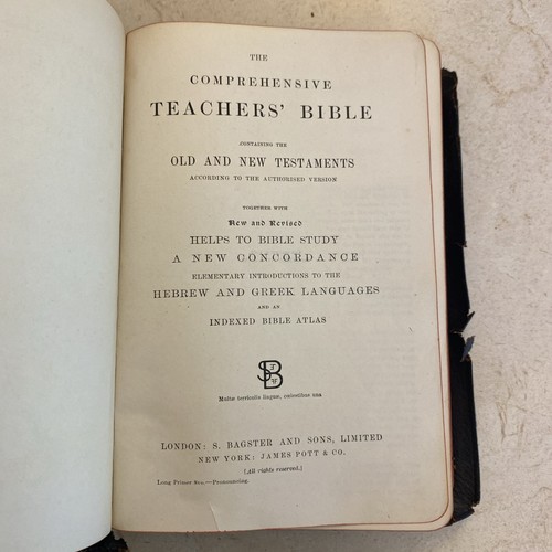 Holy Bible Comprehensive Teachers Edition Pronouncing Antique 1920s - Picture 10 of 17