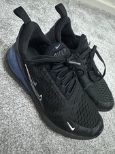 Nike Air Max 270 Junior Trainers UK Size 5.5, Black/Blue