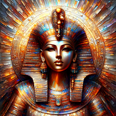 Modern Egyptian Goddess Art, Sekhmet AI Print, Mystical Wall Decor, Digital