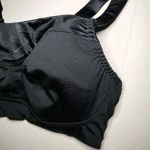 Brooks Embody Moving Comfort Sports Bra Size 34DD Black High-Impact Running - Picture 3 of 7