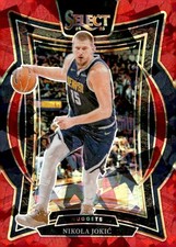 2024-25 Panini Select #14 Nikola Jokic Red Wave Prizm