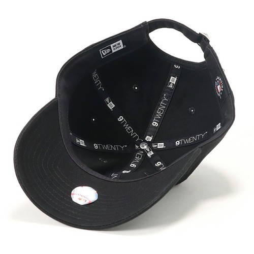 NEW ERA 9TWENTY Cloth Strap Washed Cotton New York Yankees Black x Whi - Picture 4 of 9