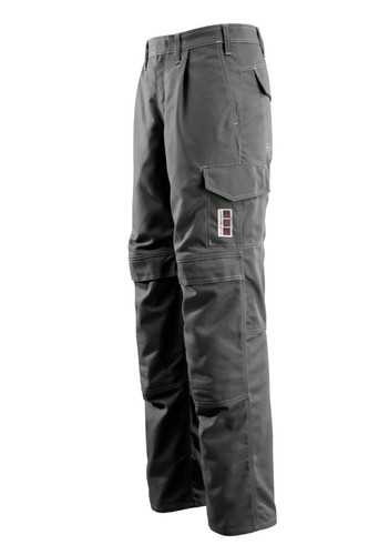 Maskottchen Bex **Maße max. 34 Bund x 33 Bein ** grau MULTISAFE Arbeitshose NEU