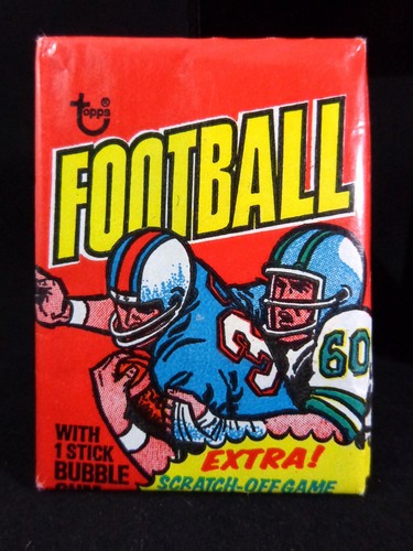 1975 Topps Football Factory Sealed Wax Pack Factory Seal - Unopened - New