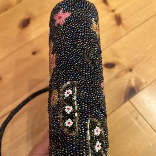 Japanese Vintage Beaded Evening Bag – Multi-Color Peacock - Picture 11 of 11