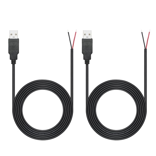 6FT USB A Male Plug 2 Pin Bare Wire, 2.0 A A - 2M/6FT - 第 1/7 張圖片
