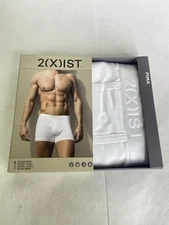 2xist Pima Cotton Boxer Brief White Underwear Mens Size XL