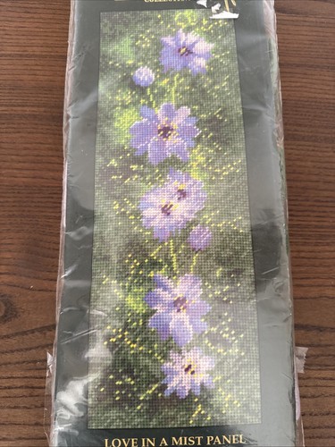 Heritage Stitchcraft Flower Panels By John Clayton Love In A Mist Panel 27 Count - Picture 3 of 7