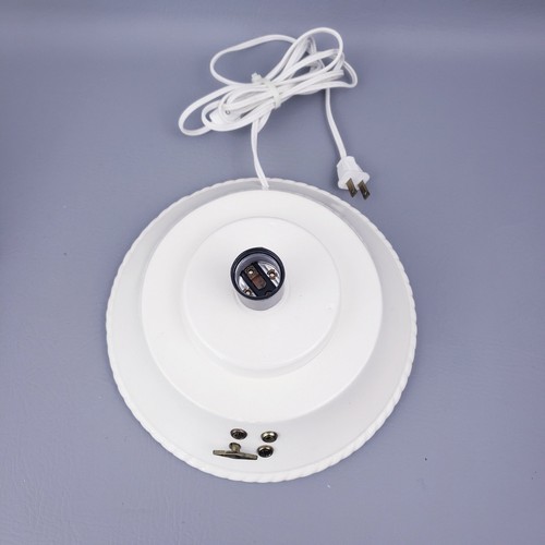 Vintage weiße Keramik Baum 1978 Albertas Formen grüne Lichter Spieluhr im Sockel - Bild 4 von 14