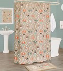 Shower Curtain, I "Woof" you design, Polyester, Machine Washable