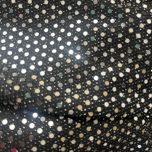 Grace Karin Y2K Silver Wrap Sequin Dress Sz L Glam Clubwear Black Ruched Sparkly - Picture 18 of 19
