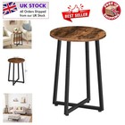 Easy Assembly Rustic Industrial Side Table - Stylish and Functional for Any Room