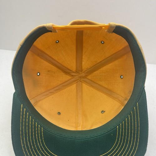 Vintage Dekalb Farmer Hat Adult Cap Snapback Yellow K-Brand Made In USA - Picture 4 of 4