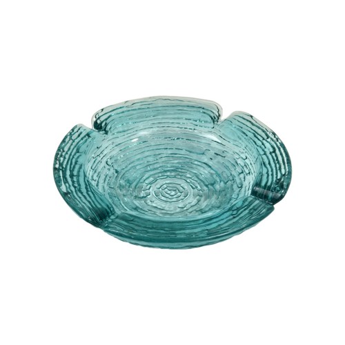 Vintage ANCHOR HOCKING Aqua Glass LIDO SORENO Ashtray 6.5” READ - Picture 5 of 7