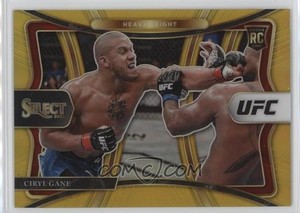 2021 Panini Select UFC Gold Prizm #180 Premier Level Ciryl Gane 09/10 RC Rookie