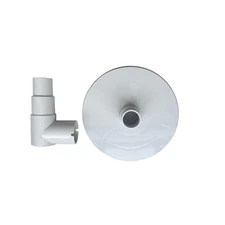 Right Fit Above Ground Skimmer Vacuum Plate Adapter With Elbow 1.25"-1.5"