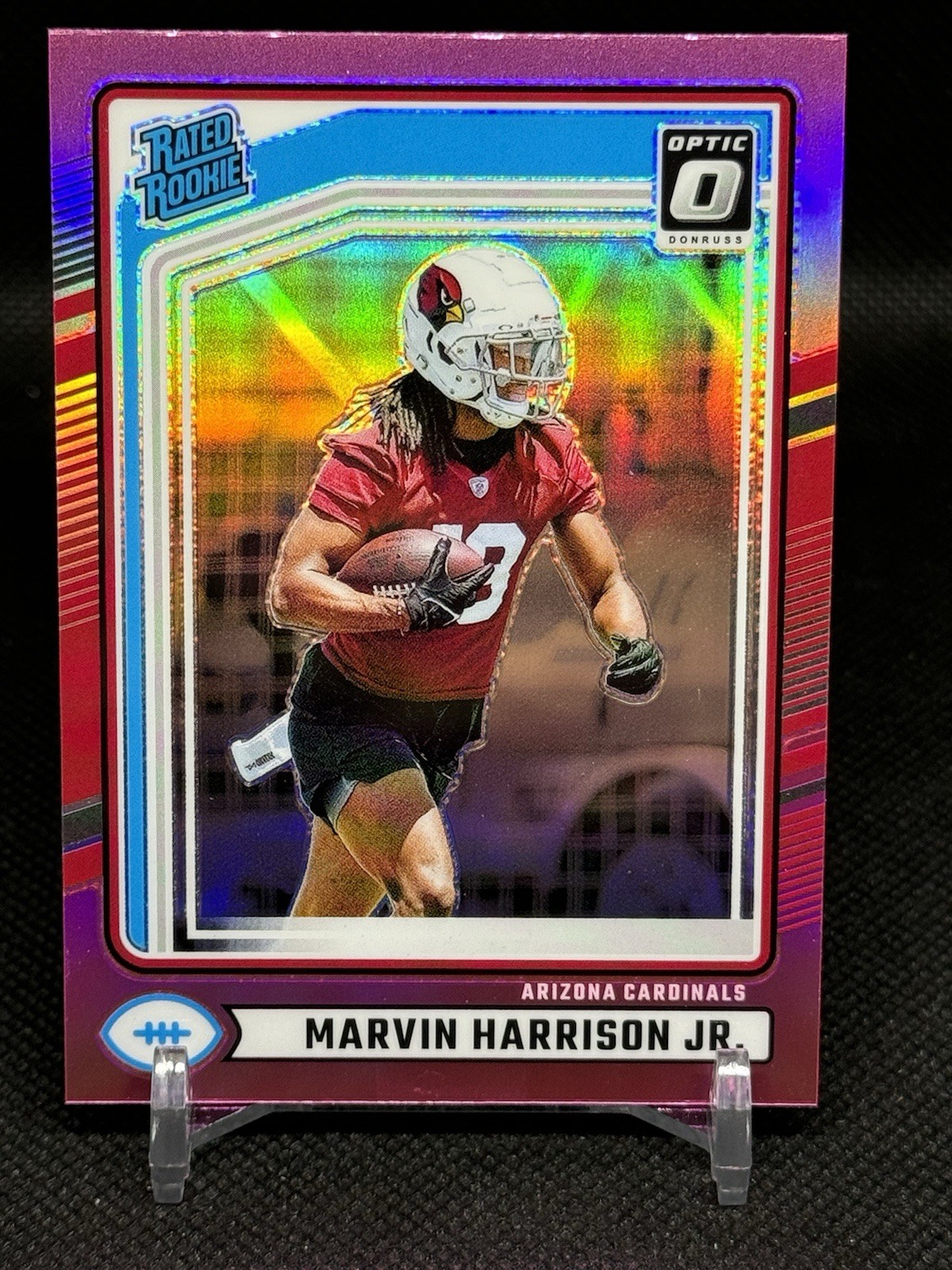 2024 Panini Donruss Rated Rookie Marvin Harrison Jr. #393 Optic Preview Pink 