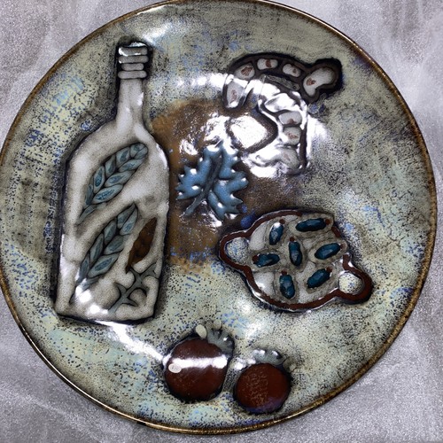 Studio Pottery Hanging Decor Wall Art Large Dish New whitout Box 