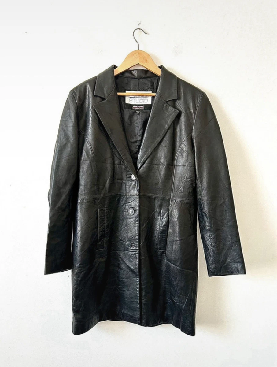 Vintage Long Leather Coat in Men's Coats & Jackets for sale | eBay