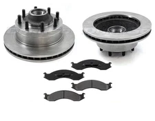 Front Brake Rotors & Pads For 1994 E250 E350 WITH REAR ABS ONLY!! CHECK INFO