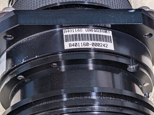 Barco QCLD (0.85:1) SXGA Fixed focal length Projector lens B401160 R9849860 - Picture 5 of 12