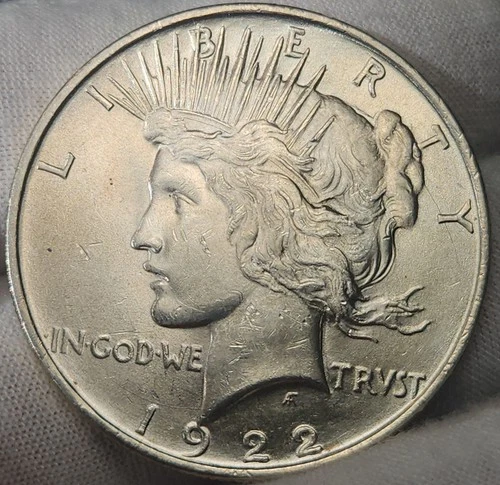 1922 P Peace US Silver Dollar - BU, 90% Silver US Coin, P-2240